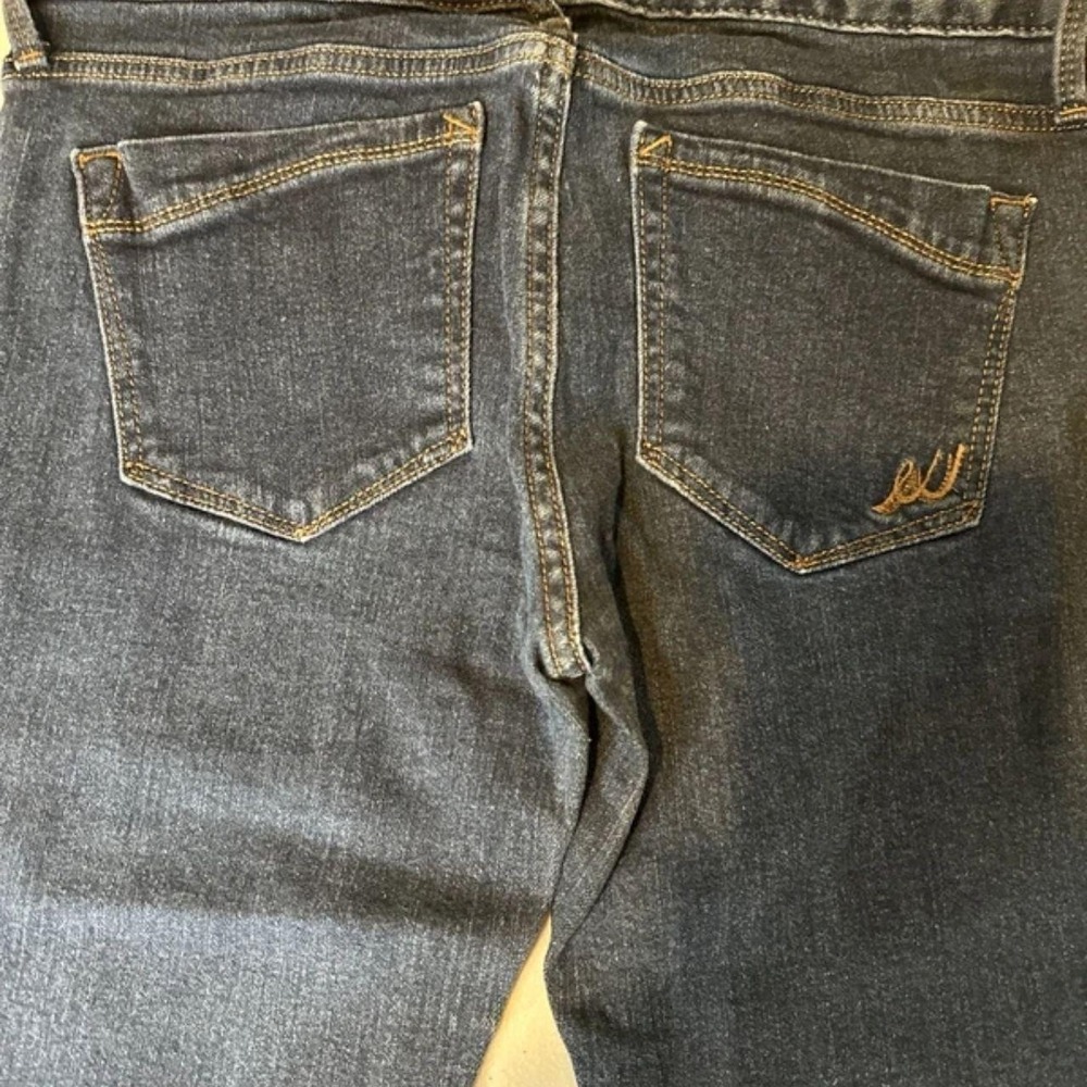 Express Barely Boot Dark Wash Mid Rise Bootcut Jeans Blue Womens 4R